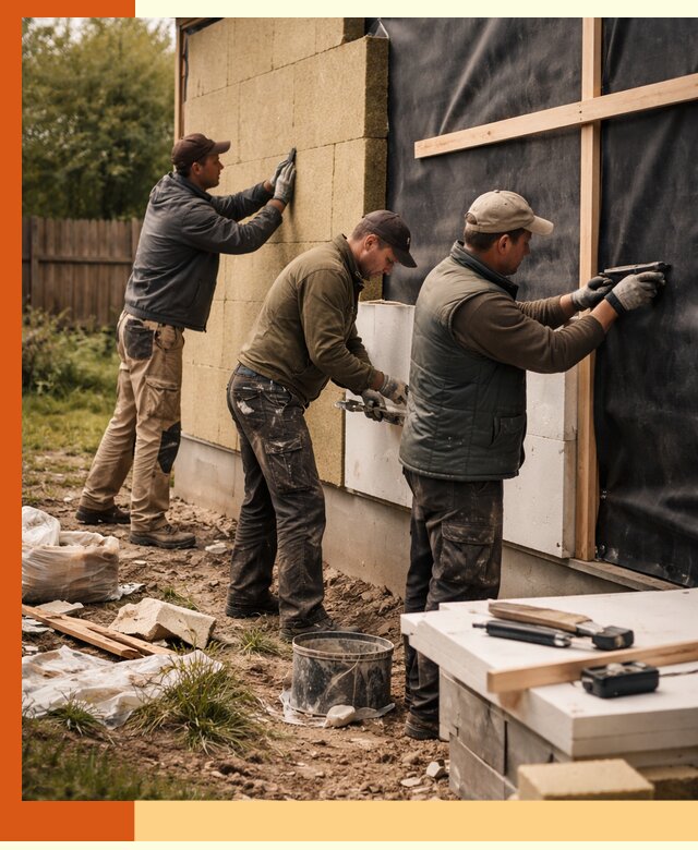 Утепление дачного дома под ключ в Кизилюрте