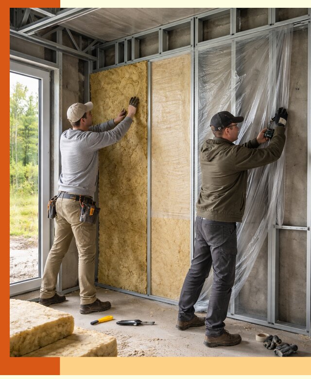 Утепление дома из ЛСТК в Кизилюрте с гарантией качества и эффективности