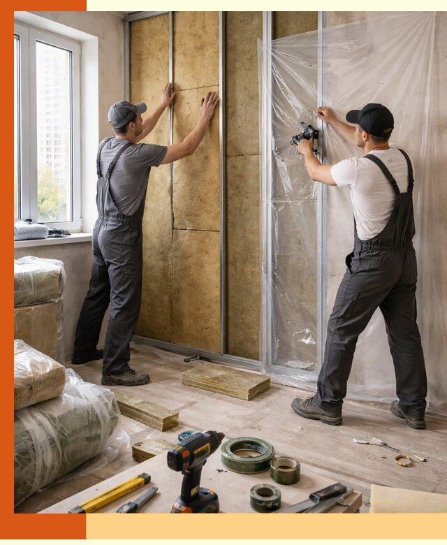 Утепление квартиры изнутри профессионально в Кизилюрте