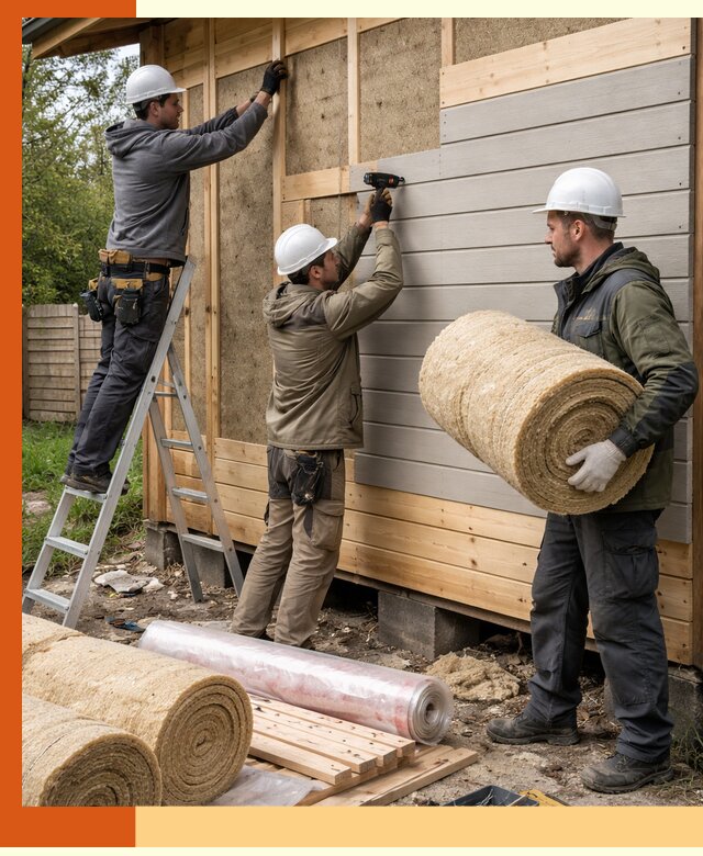 Утепление бани снаружи в Кизилюрте профессионально и надежно