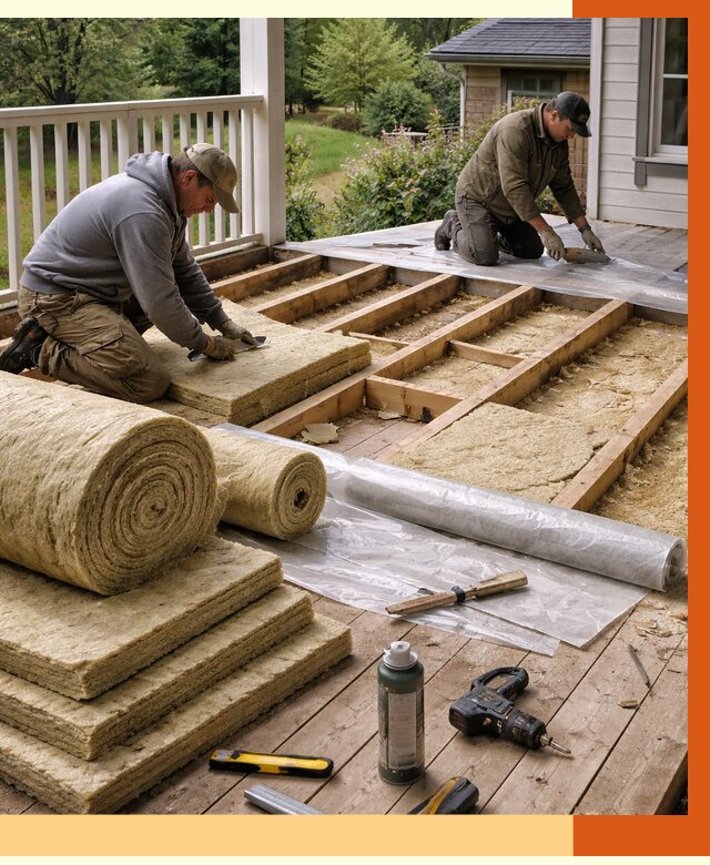 Утепление террасы в Кизилюрте от 4337 руб./м2 — утеплить террасу под ключ | ТепломастерКзт