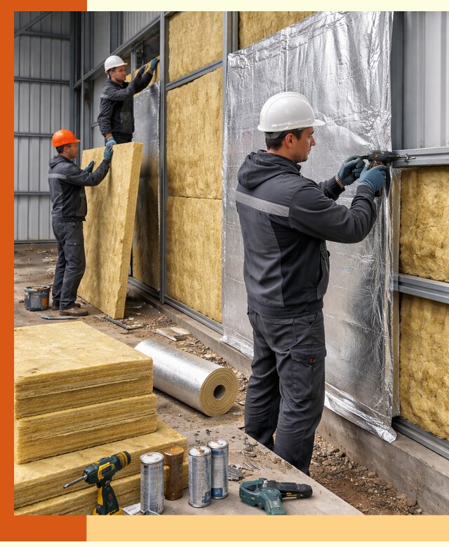 Утепление металлического ангара профессионально в Кизилюрте