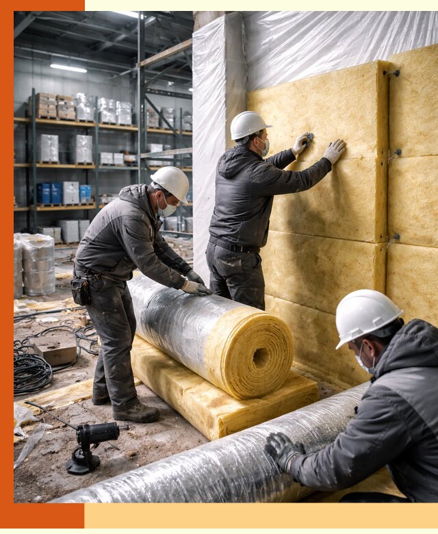 Утепление склада химсырья в Кизилюрте: безопасная и эффективная изоляция