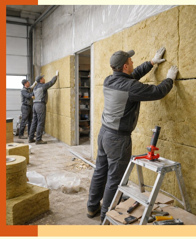 Утепление автосервиса и мастерских в Кизилюрте качественно и надёжно