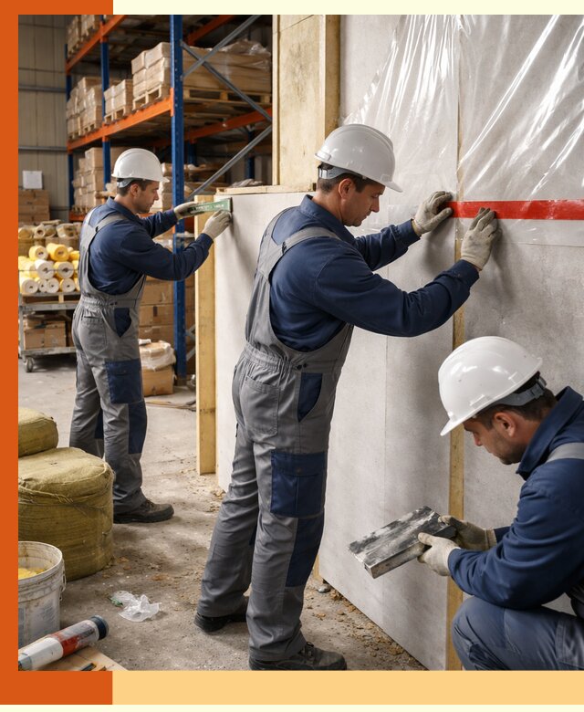 Утепление теплого склада под ключ в Кизилюрте