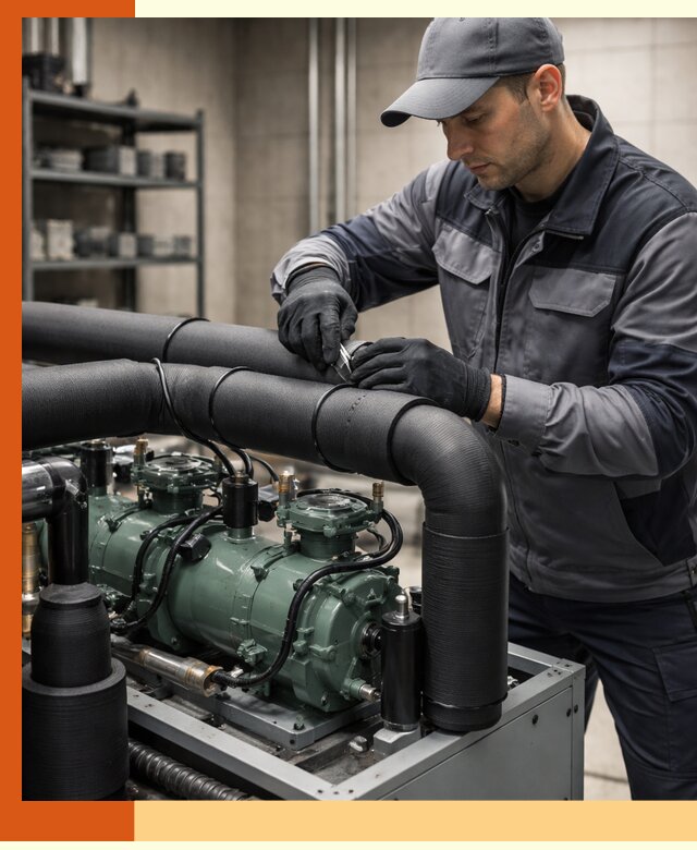 Утепление холодильного агрегата и теплоизоляция в Кизилюрте