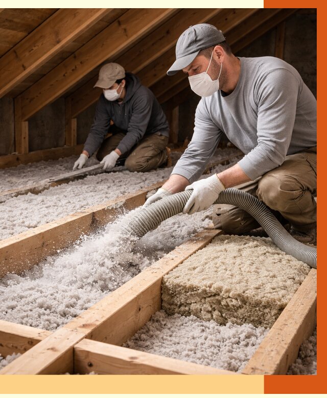 Заполнение полостей чердачного перекрытия в Кизилюрте от 4647 руб. | ТепломастерКзт