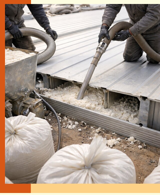 Заполнение пустот кровельных панелей пенными и мокрыми герметиками в Кизилюрте