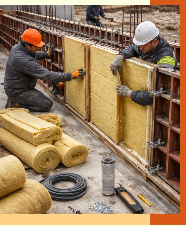 Теплоизоляция опалубки в Кизилюрте от 7435 руб. за м2 — услуги и монтаж | ТепломастерКзт