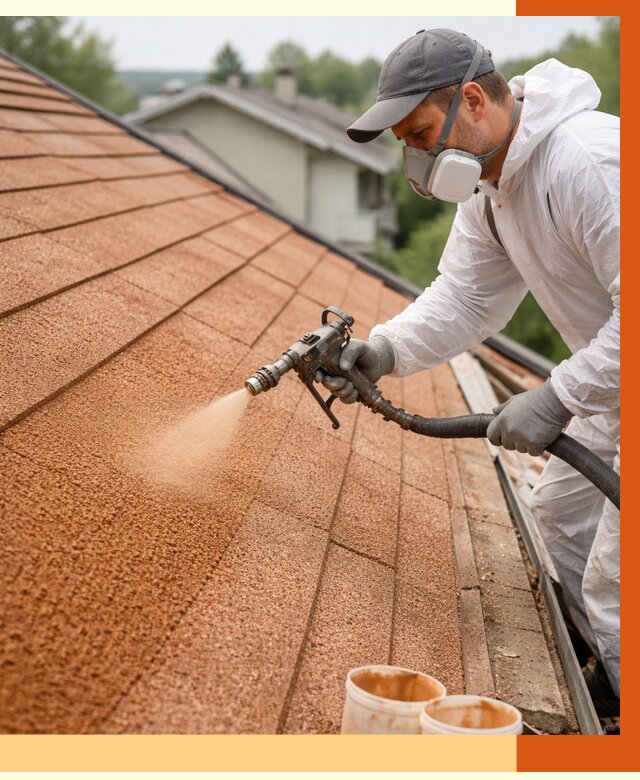 Утепление кровли жидкой пробкой в Кизилюрте от 2788 руб./м² под ключ | ТепломастерКзт