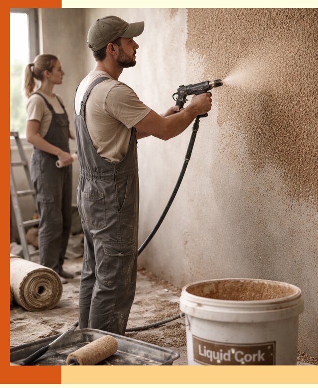 Утепление стен жидкой пробкой в Кизилюрте эффективное и долговечное