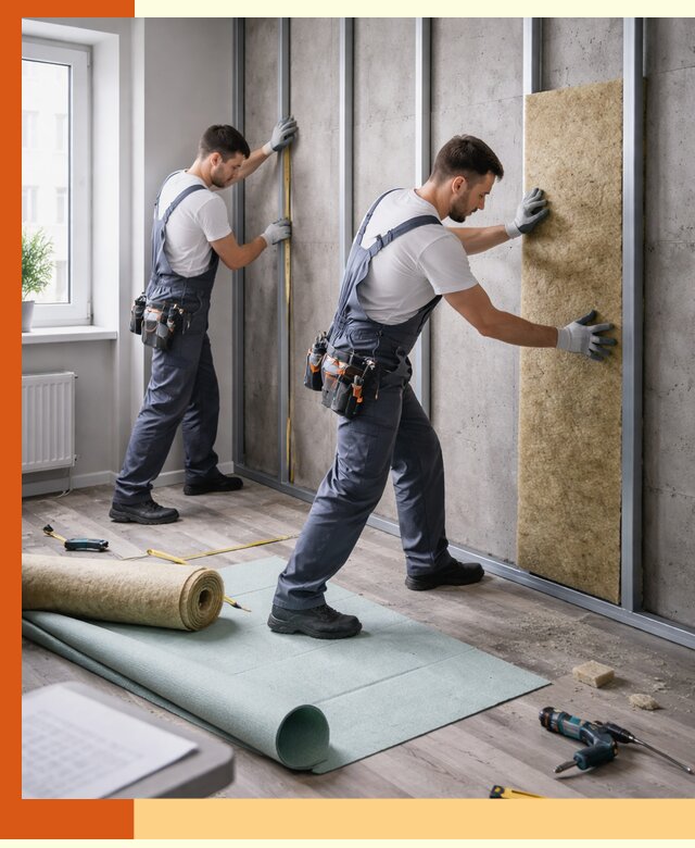 Шумоизоляция квартиры под ключ в Кизилюрте — профессионально и гарантированно