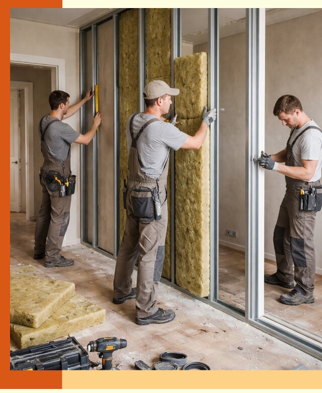 Шумоизоляция межкомнатных перегородок в Кизилюрте эффективно и надёжно