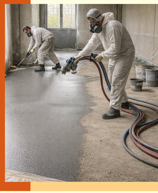 Гидроизоляция полимочевиной полов и конструкций в Кизилюрте