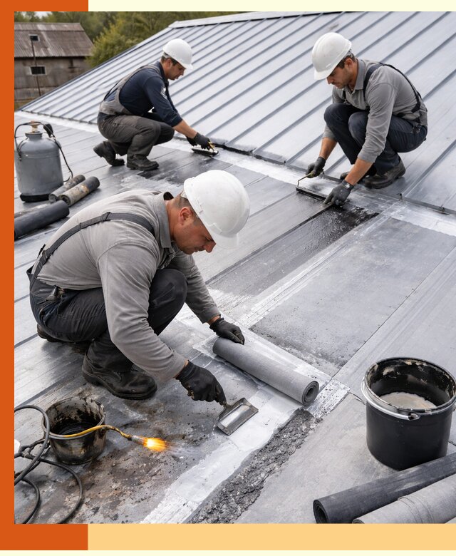 Гидроизоляция металлической кровли с гарантией в Кизилюрте