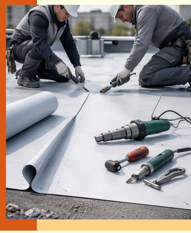 Гидроизоляция мембранной кровли в Кизилюрте: монтаж и ремонт быстро