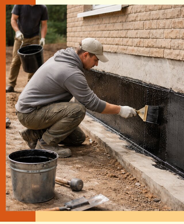 Гидроизоляция цоколя домов и зданий в Кизилюрте эффективными методами