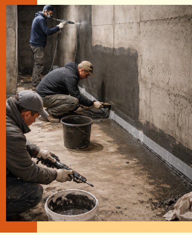 Гидроизоляция подвала в Кизилюрте — комплексная защита от влаги