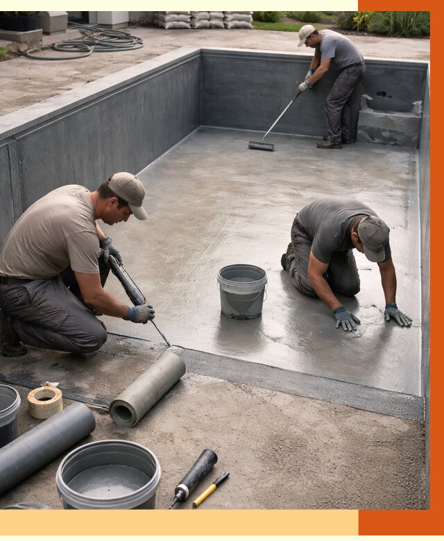 Профессиональная гидроизоляция бассейна в Кизилюрте от 6712 руб. за м2 | ТепломастерКзт