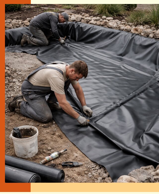 Гидроизоляция пруда в Кизилюрте: надежная защита и герметизация